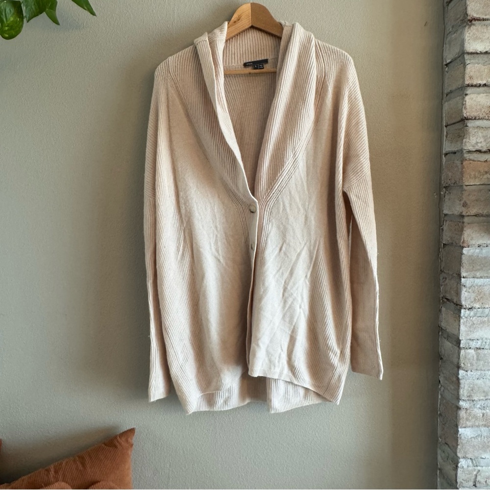 VINCE Directional Rib Cardigan - Picture 2 of 9